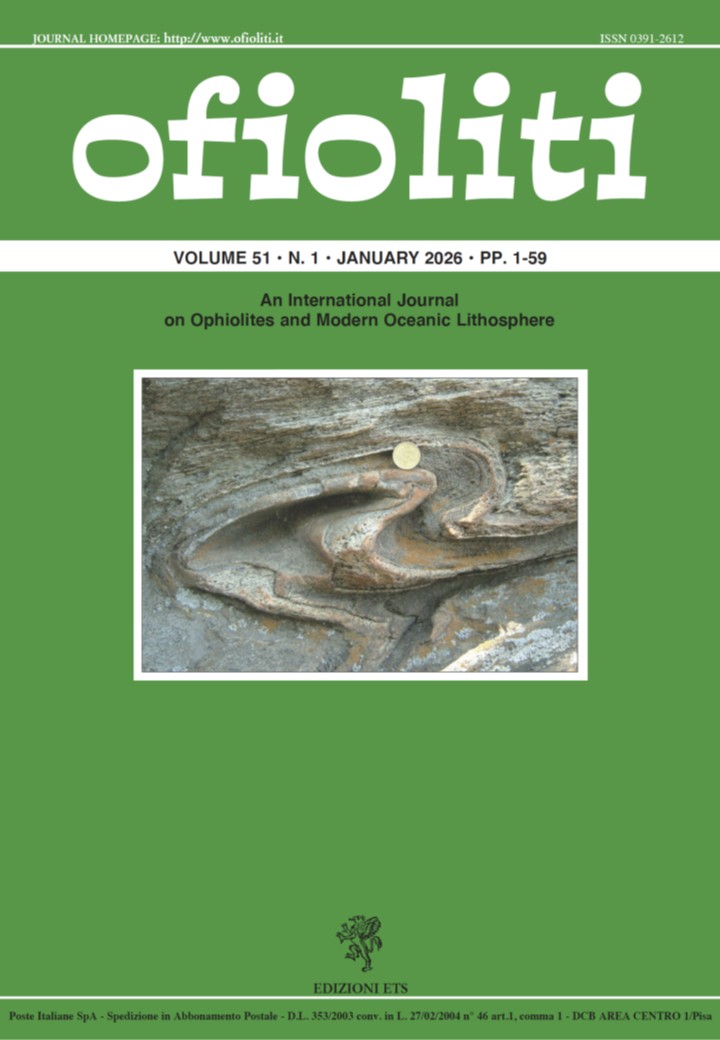 					View Vol. 51 No. 1 (2026): Ofioliti 51 (1), 2026
				